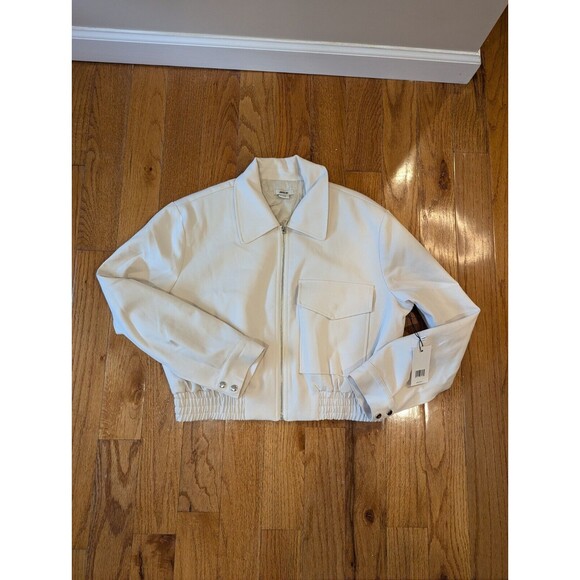 Jason Wu NWT Size Large Cream Bomber Jacket MSRP $320 - Picture 4 of 7